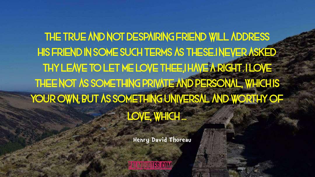 Cheating In Friendship quotes by Henry David Thoreau