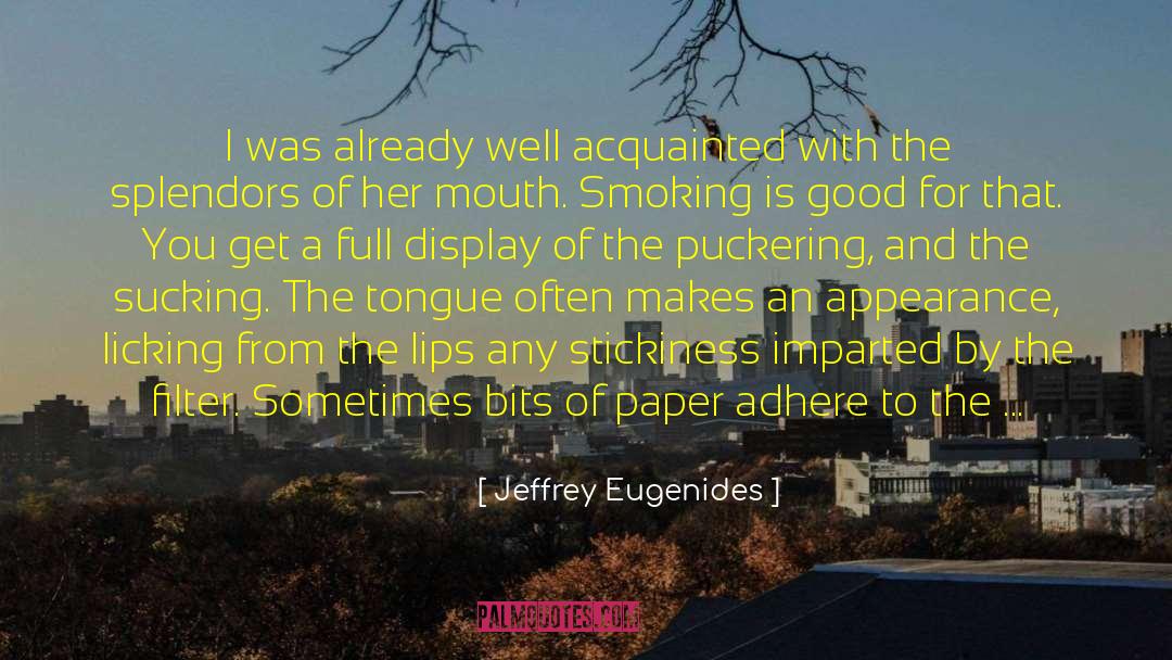 Cheating Lips quotes by Jeffrey Eugenides