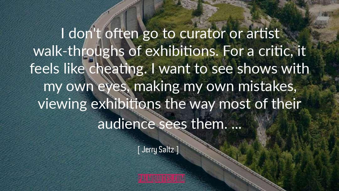 Cheating quotes by Jerry Saltz