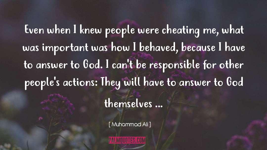 Cheating Spouse quotes by Muhammad Ali