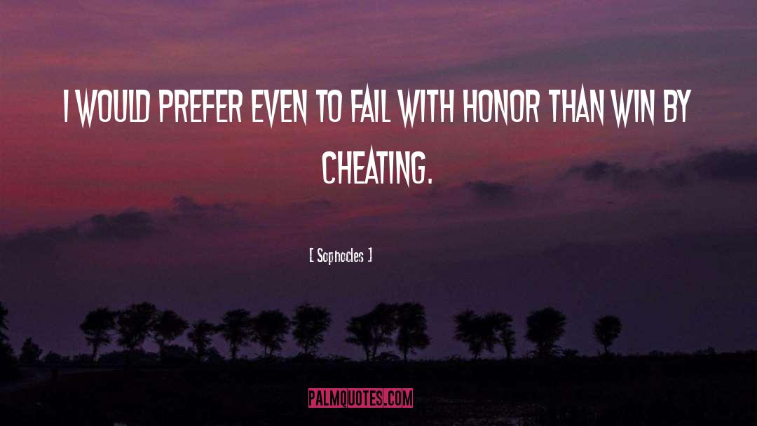 Cheating Yourself quotes by Sophocles