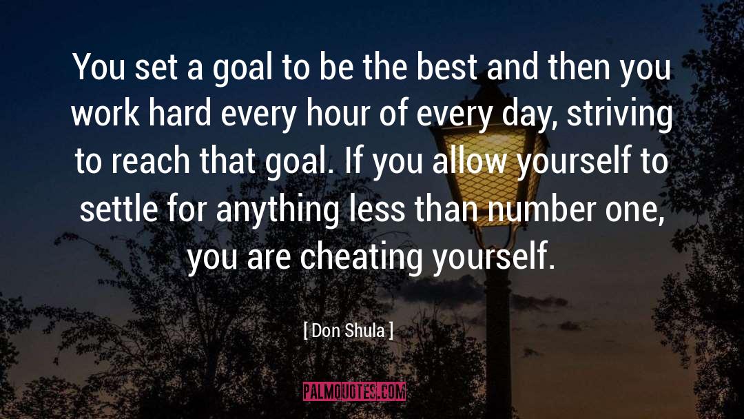Cheating Yourself quotes by Don Shula