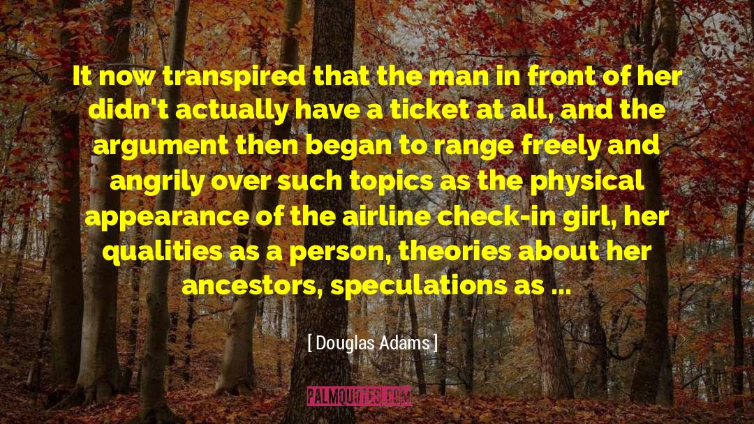 Check In quotes by Douglas Adams