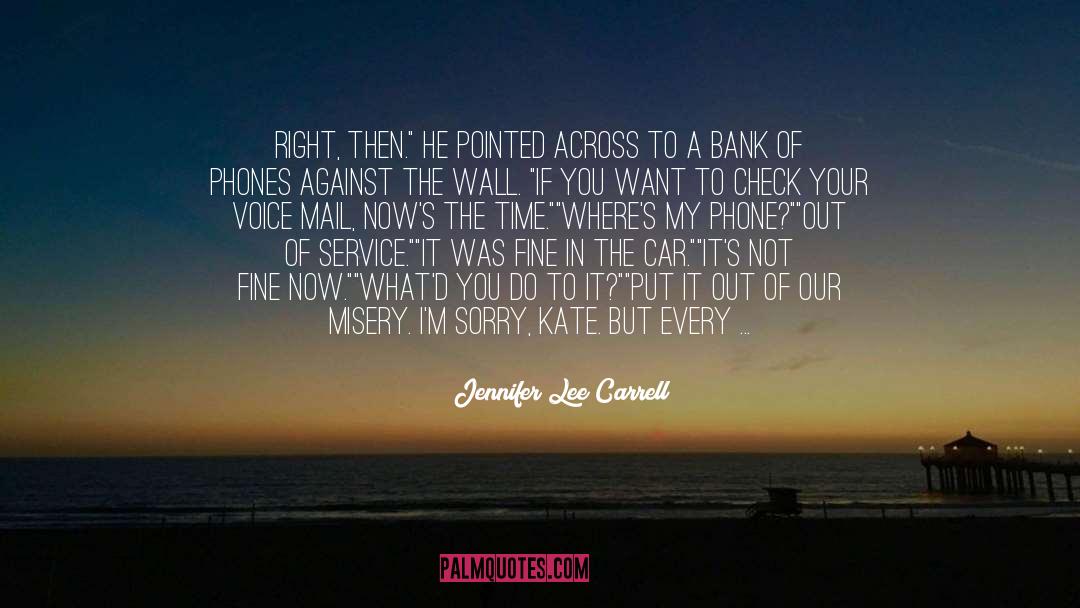 Check quotes by Jennifer Lee Carrell