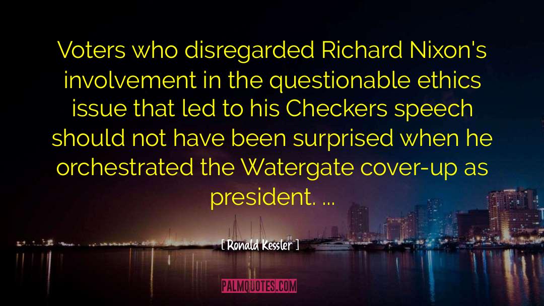 Checkers quotes by Ronald Kessler