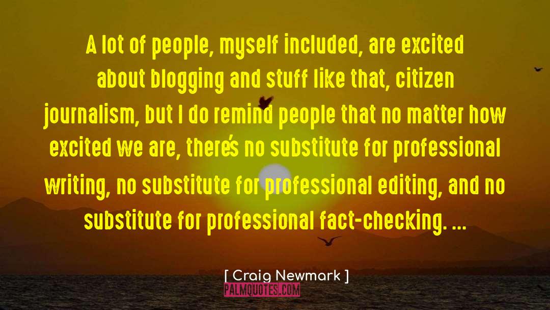 Checking quotes by Craig Newmark