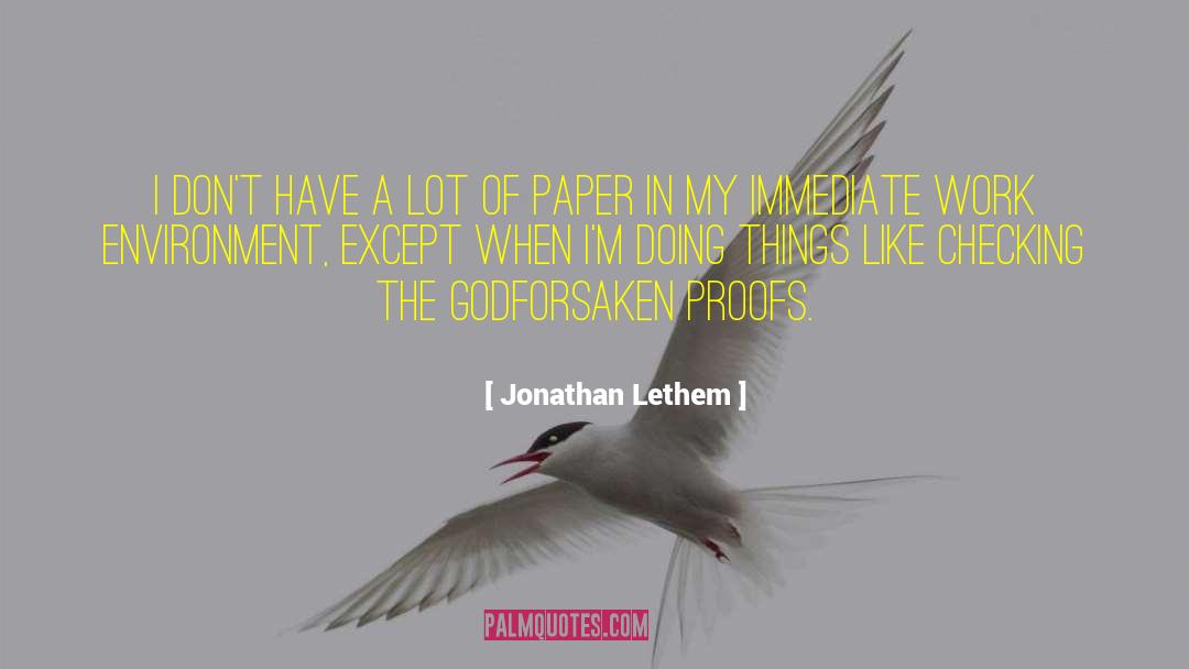 Checking quotes by Jonathan Lethem