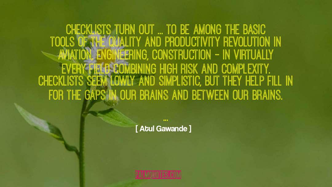 Checklists quotes by Atul Gawande