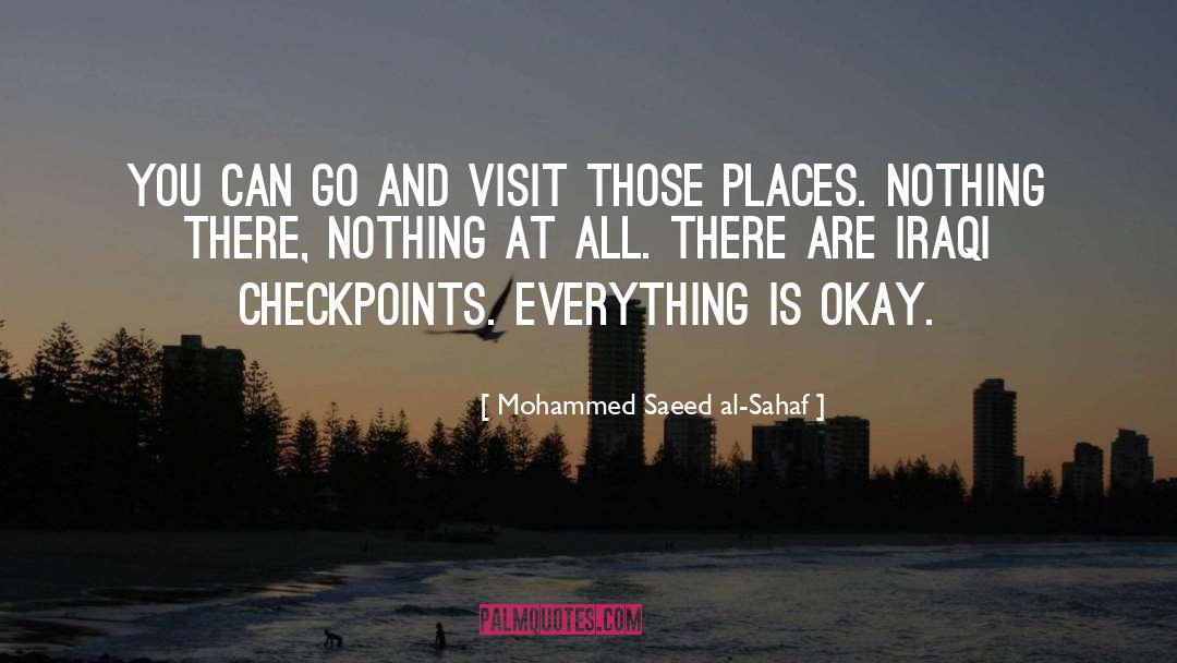 Checkpoints quotes by Mohammed Saeed Al-Sahaf