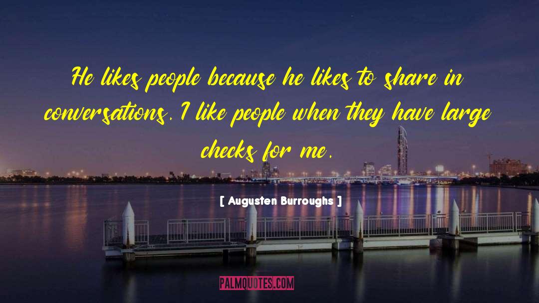 Checks quotes by Augusten Burroughs