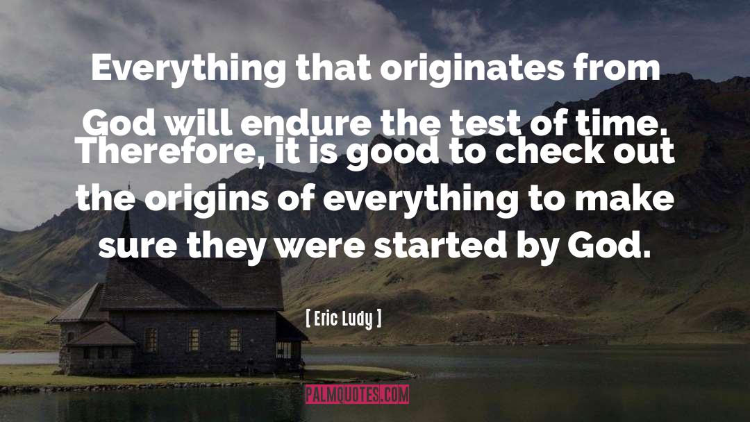 Checks quotes by Eric Ludy