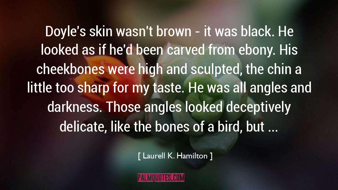 Cheekbones quotes by Laurell K. Hamilton