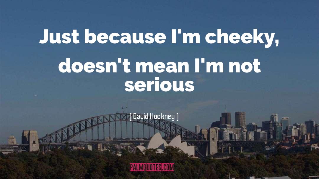 Cheeky quotes by David Hockney