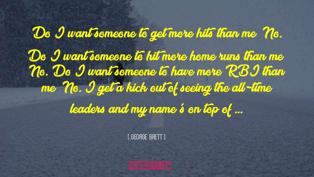 Cheer Leader quotes by George Brett