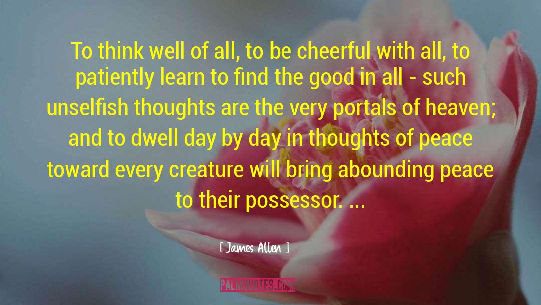 Cheerful quotes by James Allen