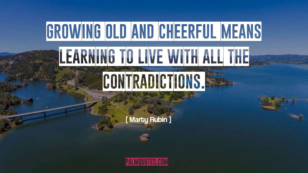 Cheerful quotes by Marty Rubin