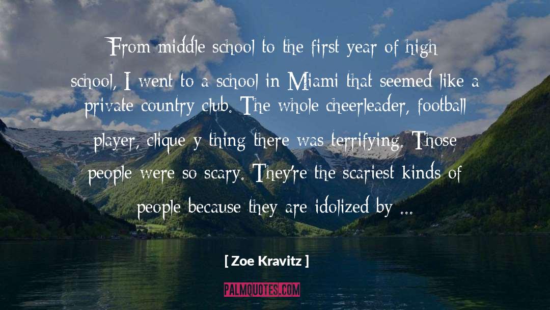 Cheerleader quotes by Zoe Kravitz