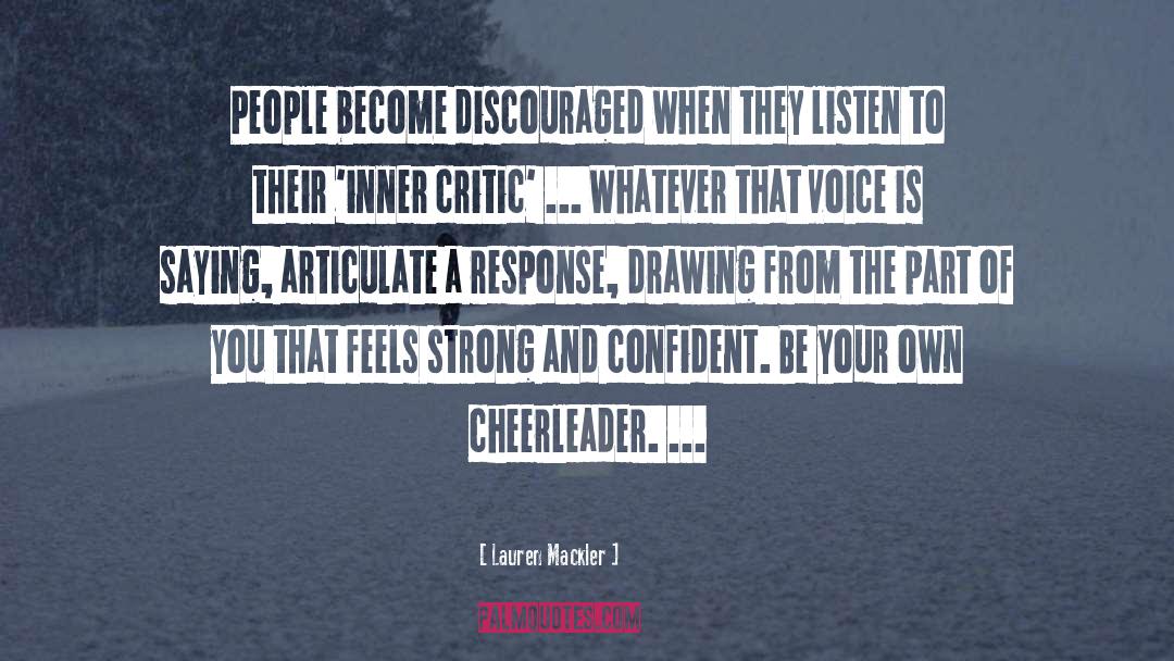 Cheerleader quotes by Lauren Mackler