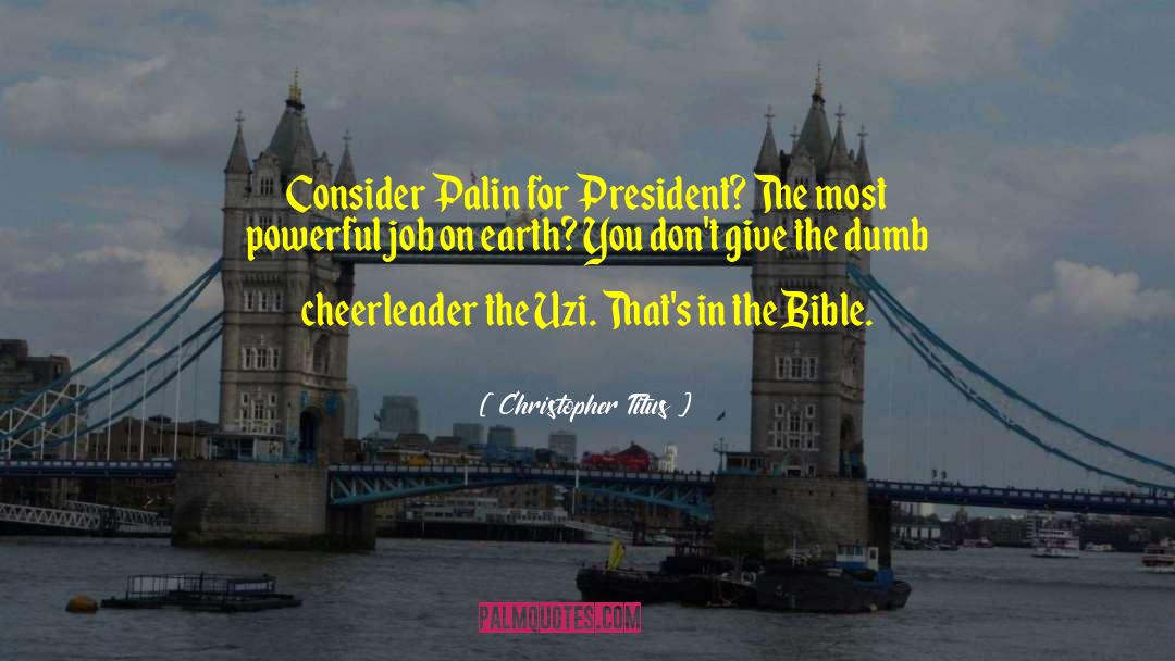 Cheerleader quotes by Christopher Titus
