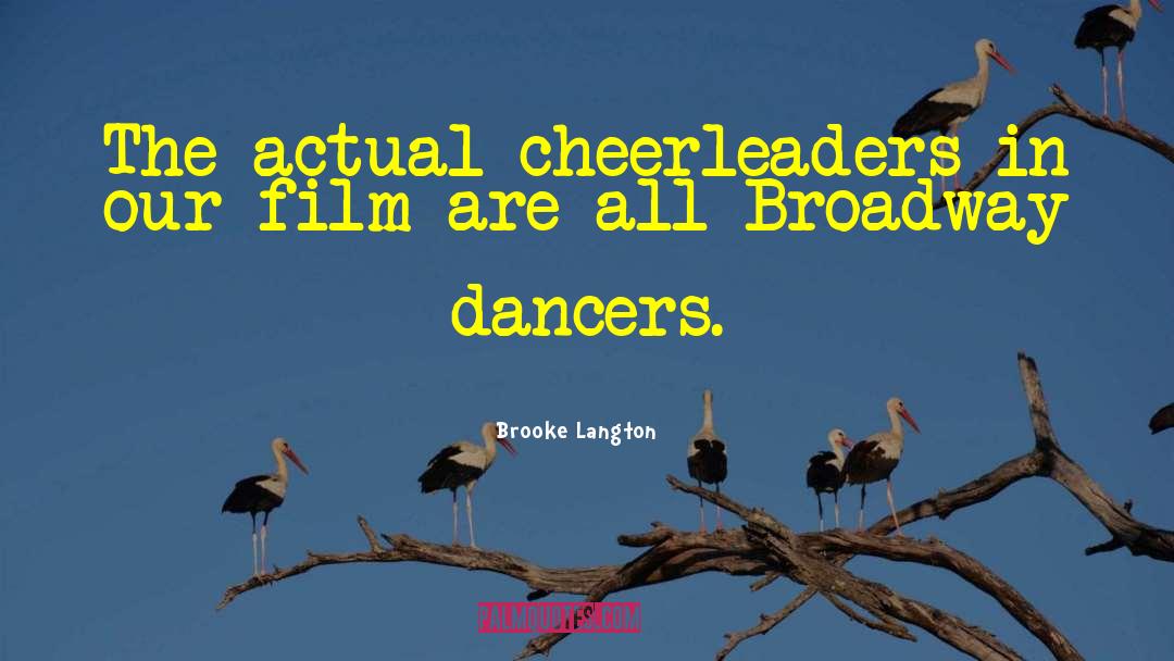 Cheerleader quotes by Brooke Langton