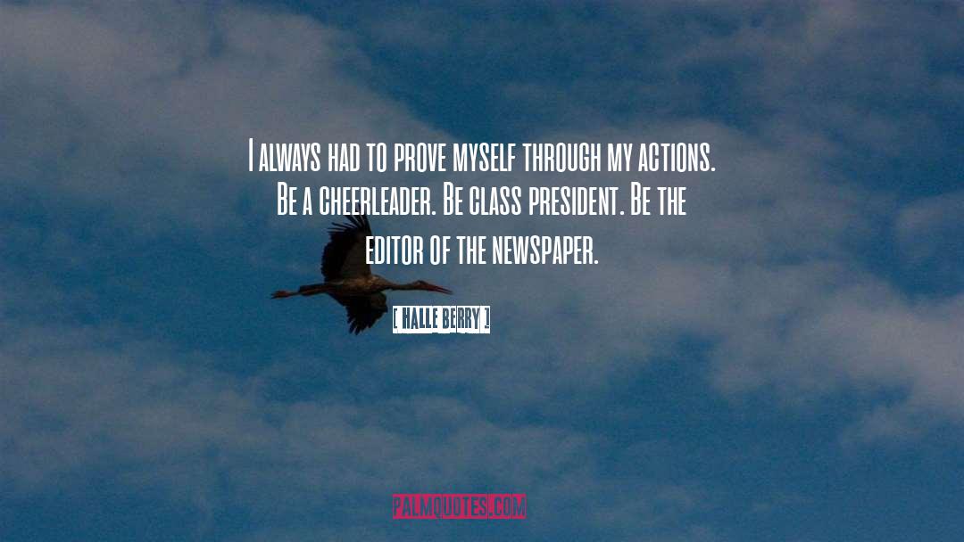 Cheerleader quotes by Halle Berry