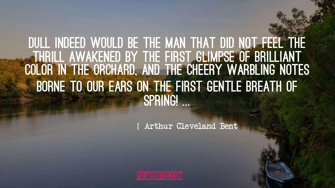 Cheery quotes by Arthur Cleveland Bent