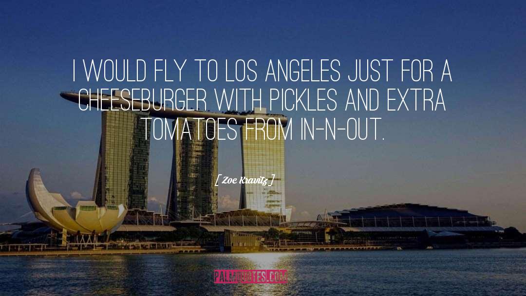 Cheeseburger quotes by Zoe Kravitz