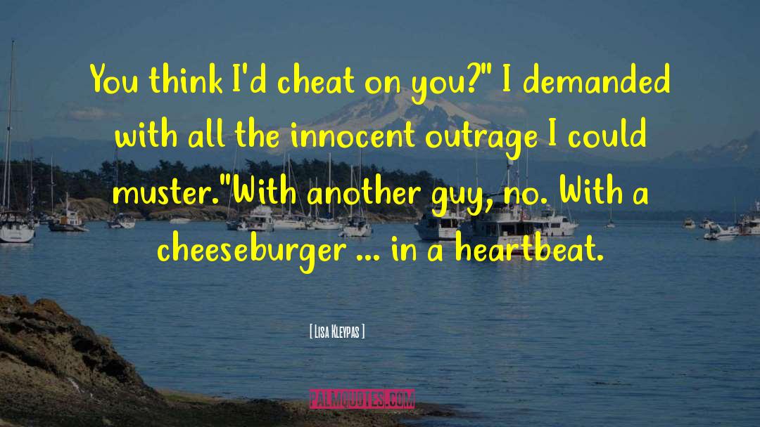 Cheeseburger quotes by Lisa Kleypas