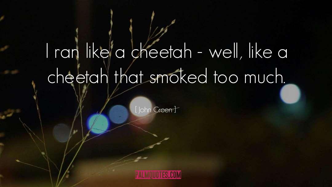 Cheetah quotes by John Green