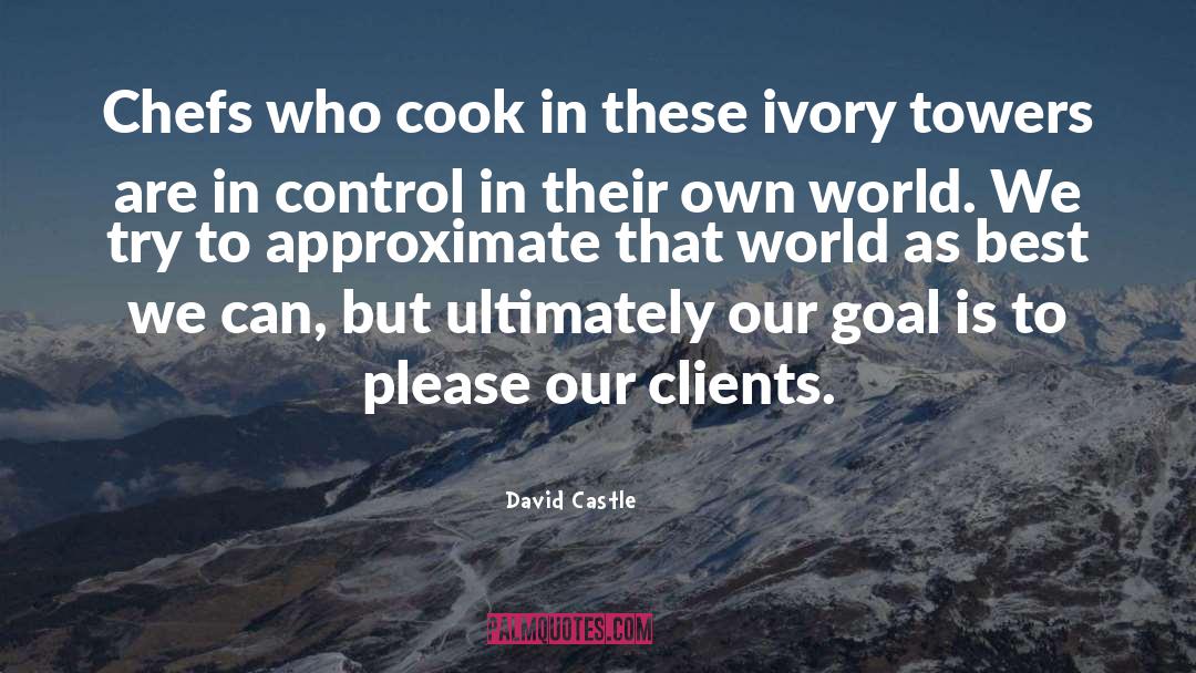 Chefs Cooking quotes by David Castle