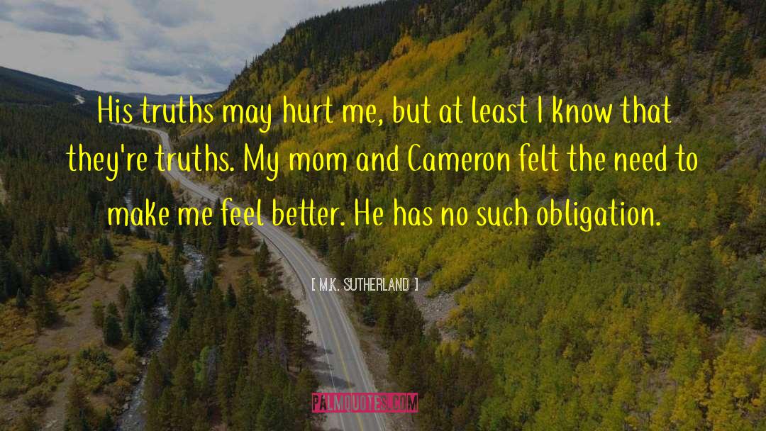 Chelsea M Cameron quotes by M.K. Sutherland