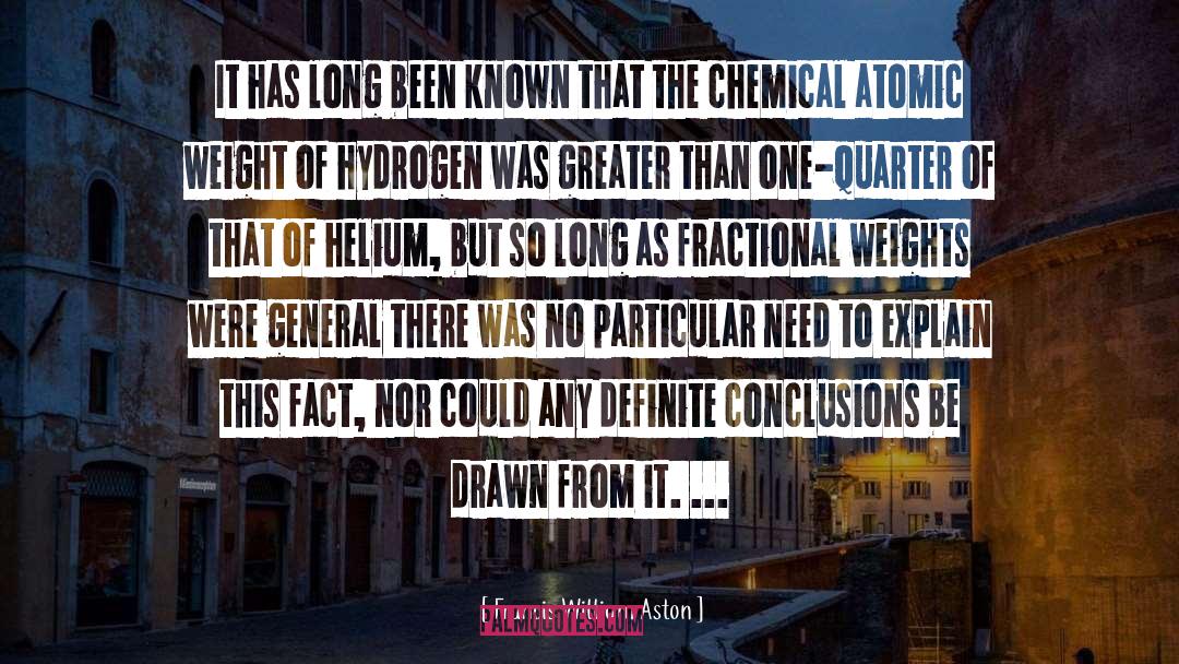 Chemical quotes by Francis William Aston