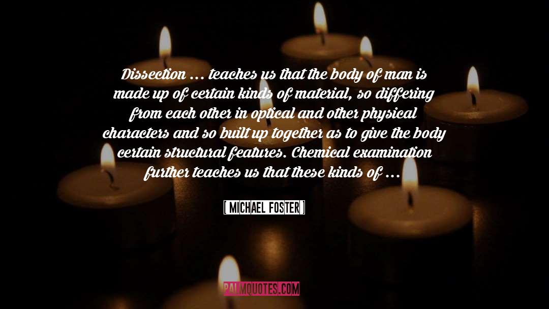 Chemical quotes by Michael Foster