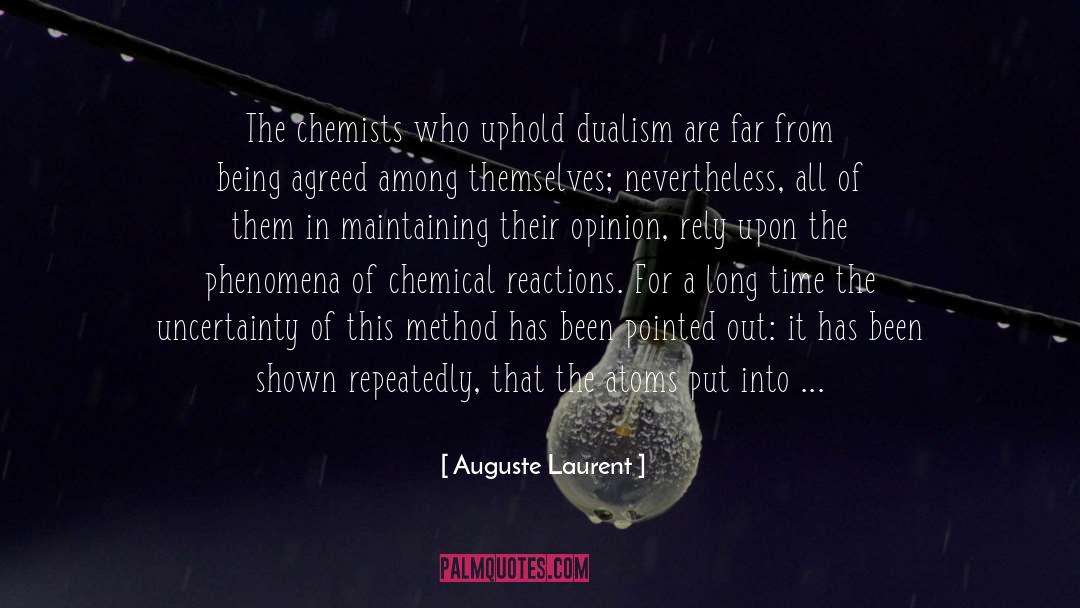 Chemical Reactions quotes by Auguste Laurent