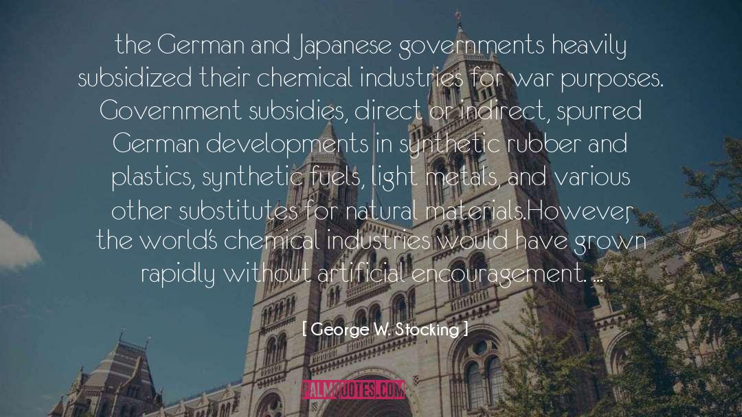 Chemical Weapons quotes by George W. Stocking