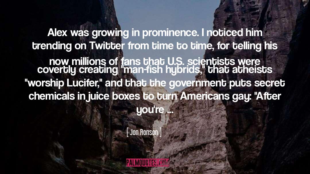 Chemicals quotes by Jon Ronson