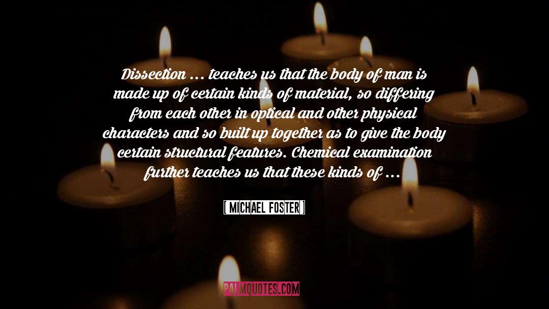 Chemistry quotes by Michael Foster