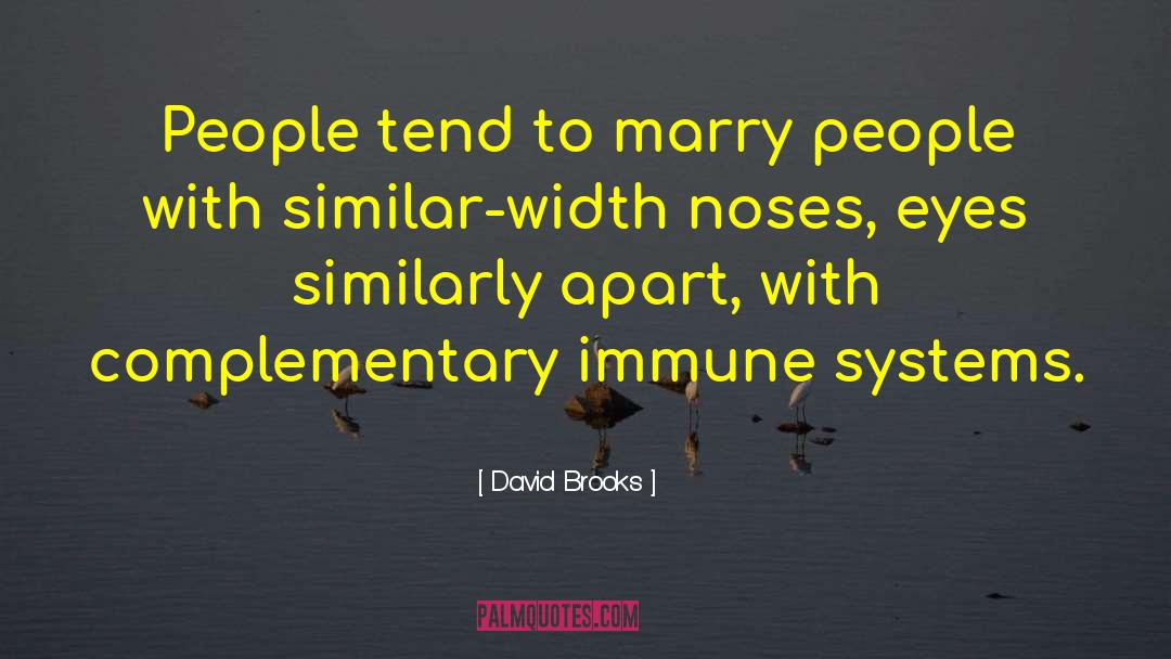 Chemosensory System quotes by David Brooks