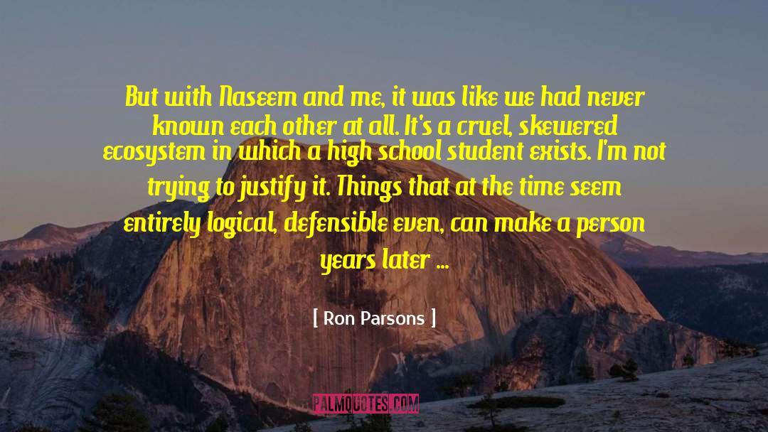 Chemosynthetic Ecosystem quotes by Ron Parsons