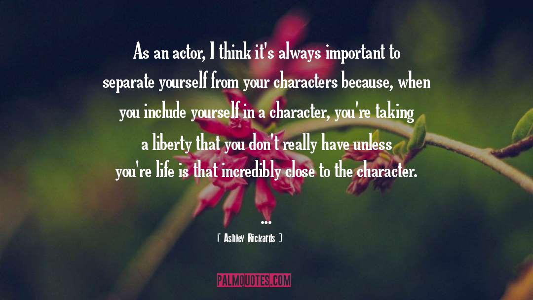 Chen Jie Actor quotes by Ashley Rickards