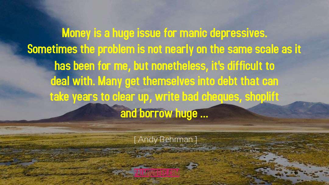 Cheques quotes by Andy Behrman