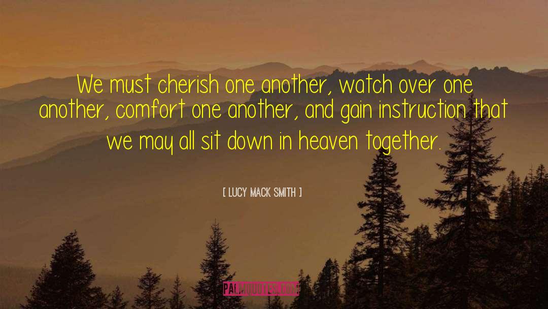 Cherish Within quotes by Lucy Mack Smith