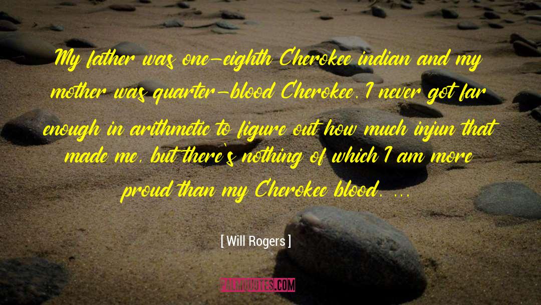 Cherokee Indian quotes by Will Rogers