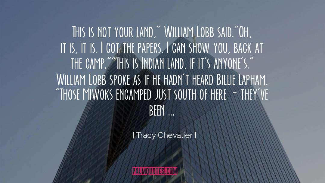 Cherokee Indian quotes by Tracy Chevalier