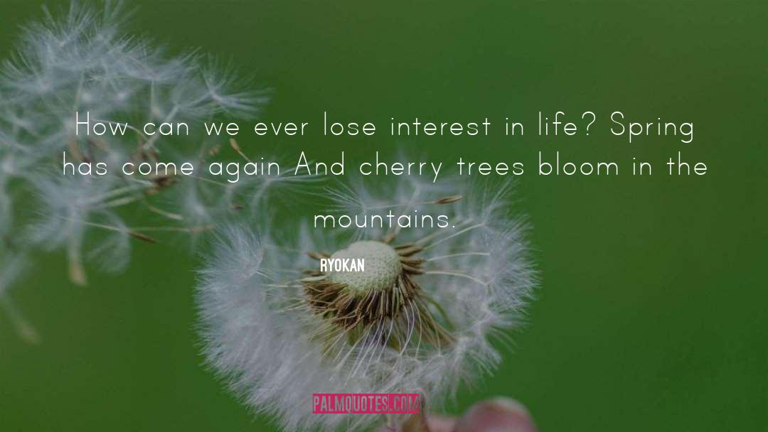 Cherry quotes by Ryokan