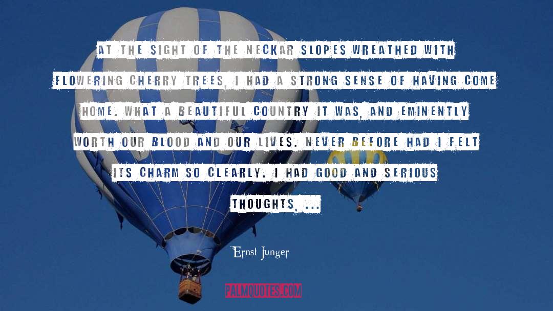 Cherry Trees quotes by Ernst Junger