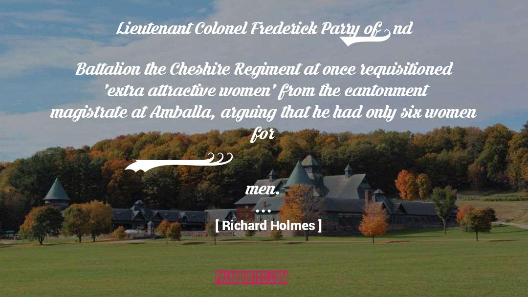 Cheshire quotes by Richard Holmes