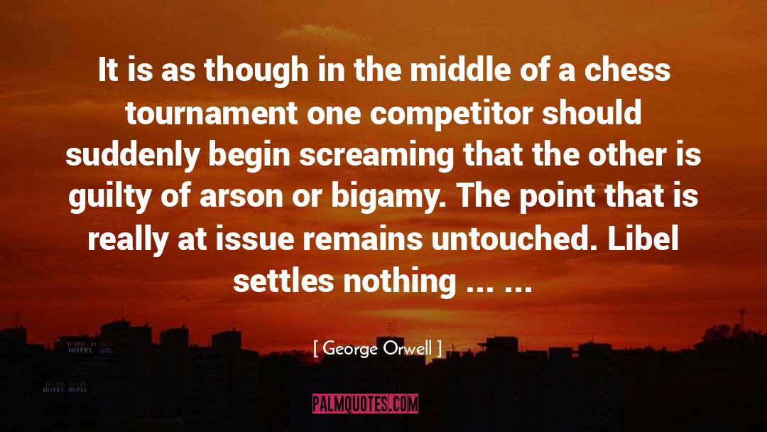 Chess quotes by George Orwell