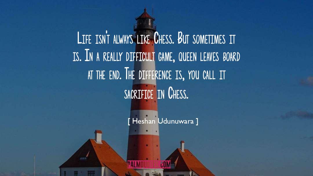 Chess quotes by Heshan Udunuwara