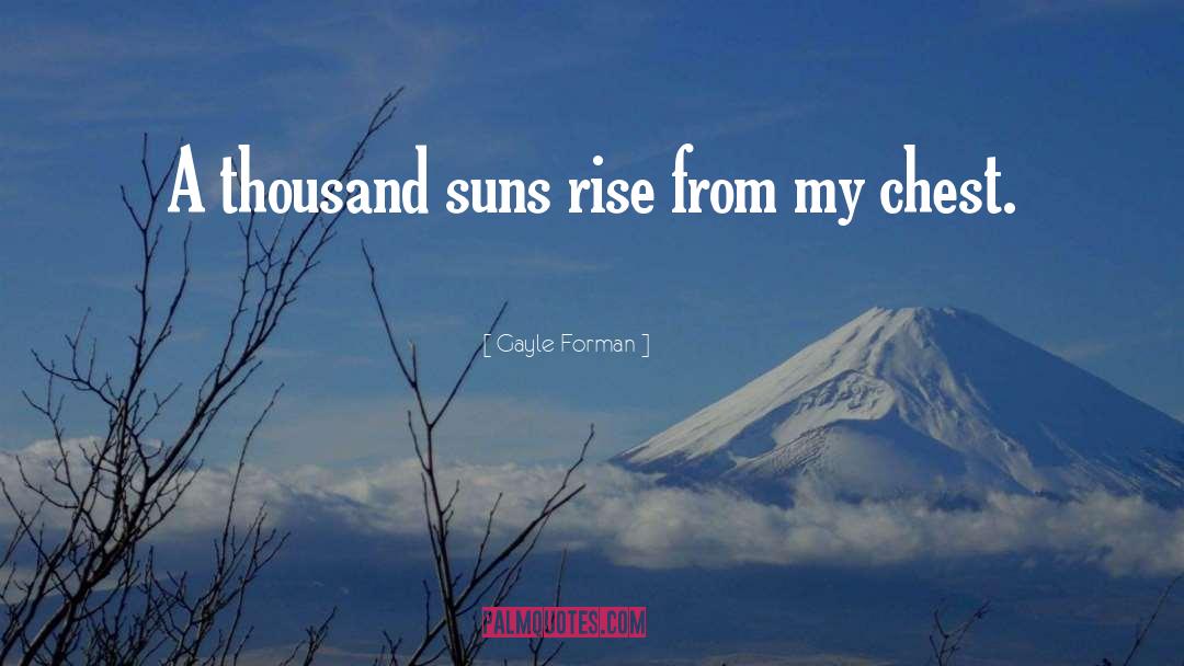 Chests quotes by Gayle Forman